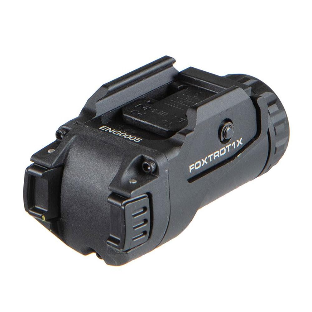Sig Sauer Foxtrot1X 450 Lumens Compact Durable Tactical Rail-Mounted Handgun Flashlight with Ambidextrous Push-Button Side Switches, Black - Image 4