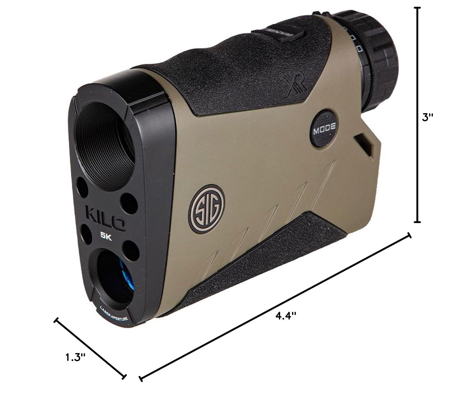 Sig Sauer KILO5K 7 x 25 mm Tactical Hunting Durable High Accuracy 5000 Yards Reflective Range Digital Bluetooth Laser Monocular Rangefinder | Circle + Milling Grid Reticle - Image 8