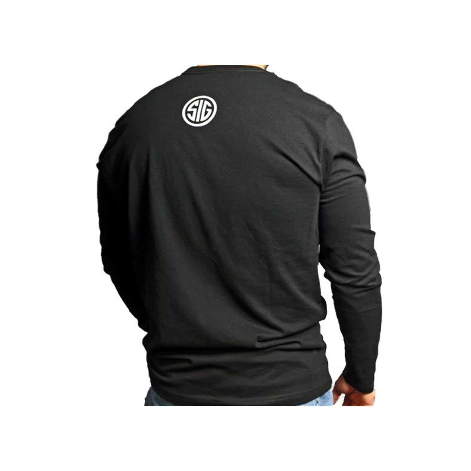 Sig Sauer Men's Long Sleeve Crew Neck Tee - Lightweight Breathable Cotton Casual Everyday Active Shooting Logo T-Shirt - Image 3