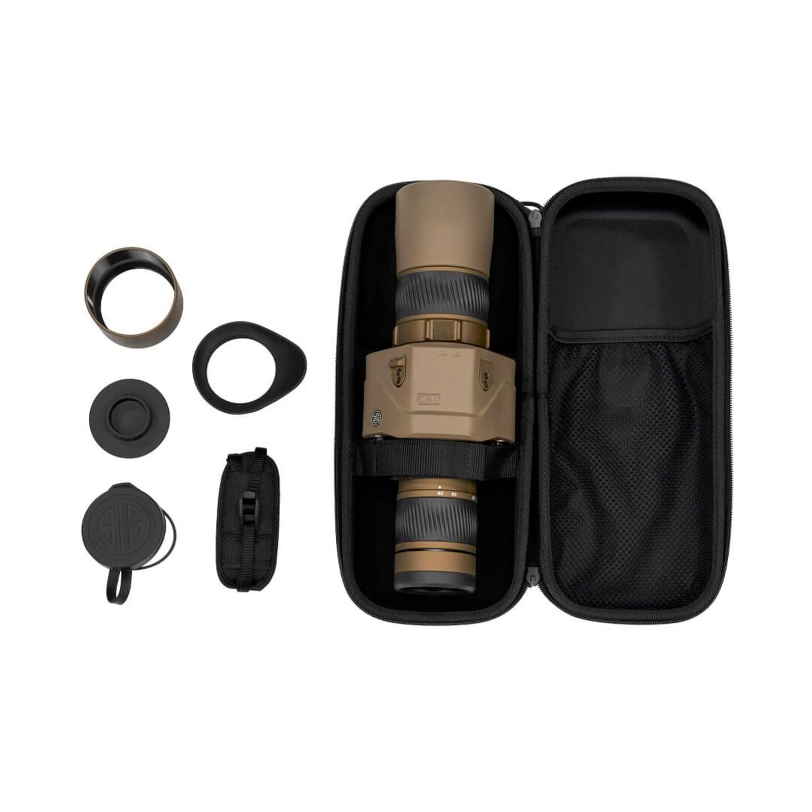SIG SAUER OSCAR6 HDX PRO 16-32x60mm Image Stabilized Fast Focus Straight Eyepiece Waterproof Tripod Compatible Hunting Spotting Scope, Carry Case, Hand Strap, Lens Covers, Eyecup, Sunshade (SOO62001) - Image 6